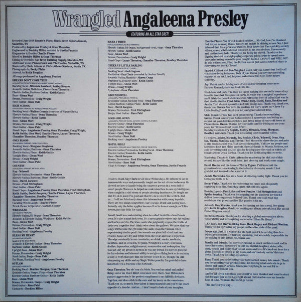 Angaleena Presley : Wrangled (LP, Album)