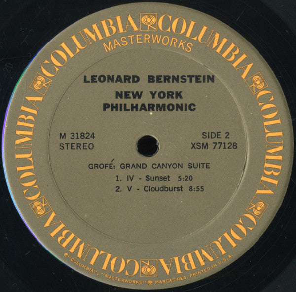 Ferde Grofé – Leonard Bernstein, New York Philharmonic : Grand Canyon Suite (LP, RE)