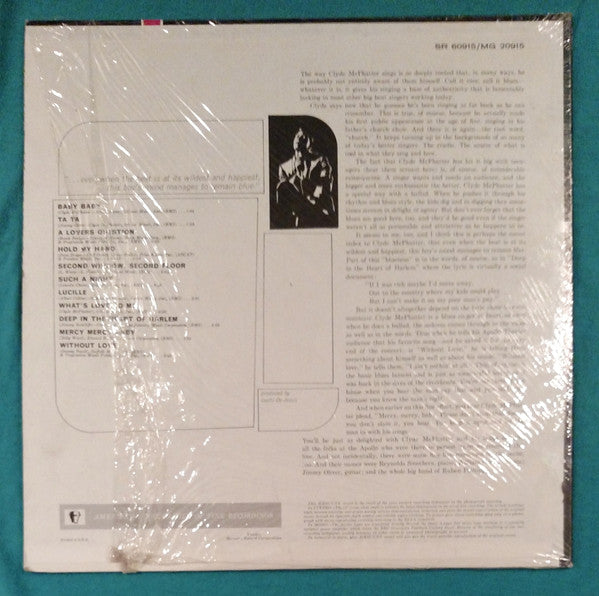 Clyde McPhatter : Live At The Apollo (LP, Album)