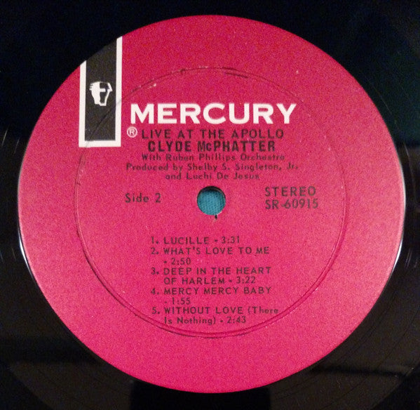 Clyde McPhatter : Live At The Apollo (LP, Album)