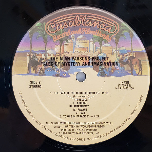 The Alan Parsons Project : Tales Of Mystery And Imagination (LP, Album, RE)