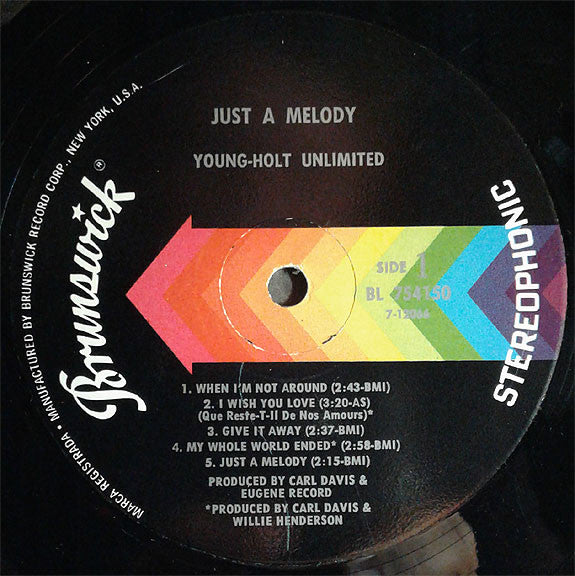Young Holt Unlimited : Just A Melody (LP, Album)
