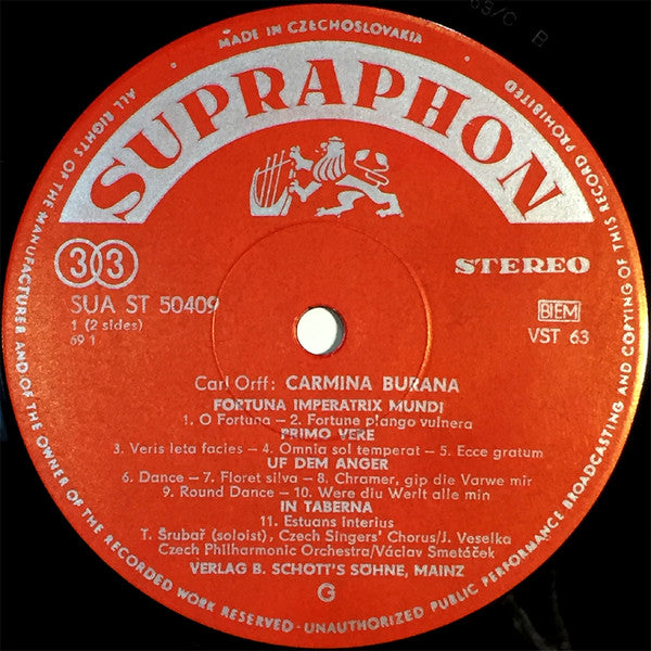 Carl Orff : Carmina Burana (LP, RP)