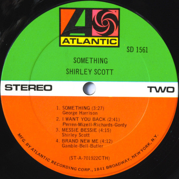 Shirley Scott : Something (LP, Album, CTH)