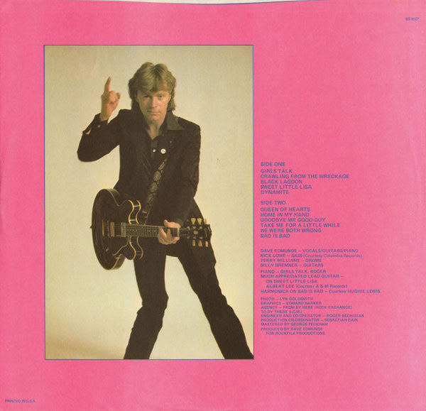 Dave Edmunds : Repeat When Necessary (LP, Album, PR )