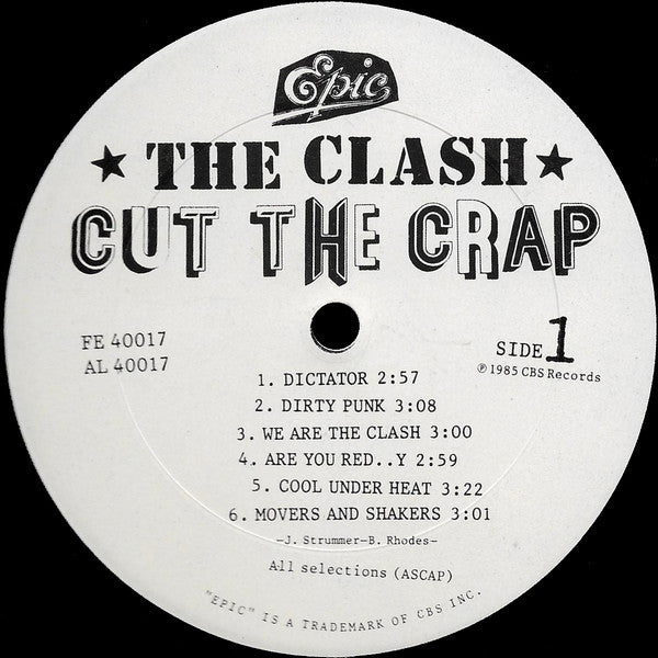 The Clash : Cut The Crap (LP, Album)
