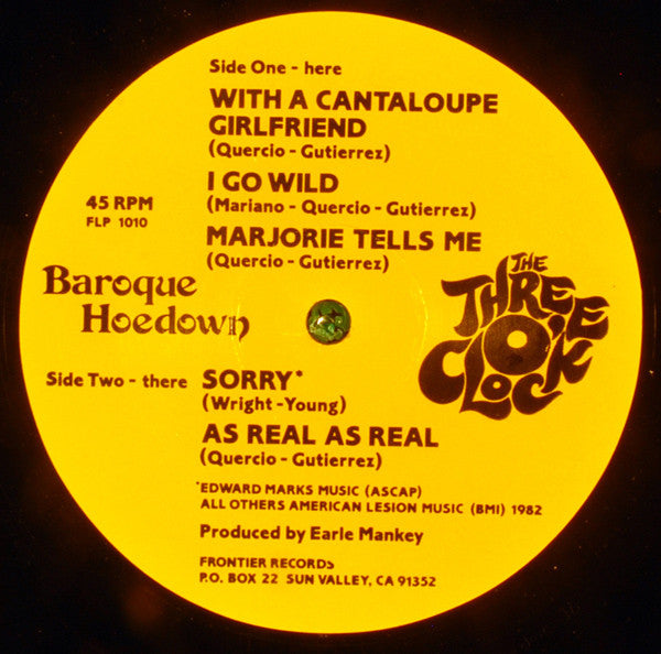 The Three O'Clock : Baroque Hoedown (12", EP)
