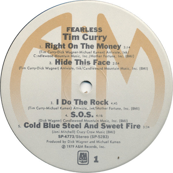Tim Curry : Fearless (LP, Album, Ind)