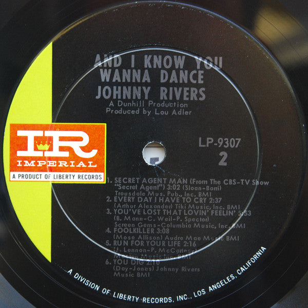 Johnny Rivers : ...And I Know You Wanna Dance (LP, Album, Mono, RCA)
