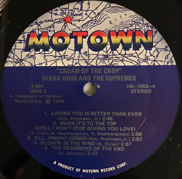 The Supremes : Cream Of The Crop (LP, Album)