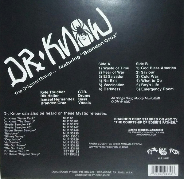 Dr. Know (3) Featuring Brandon Cruz : The Original Group (LP, Album, RE)