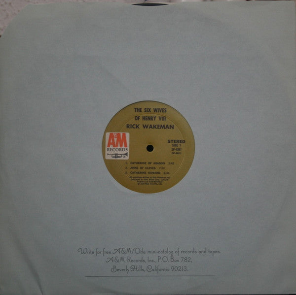 Rick Wakeman : The Six Wives Of Henry VIII (LP, Album, MR=)