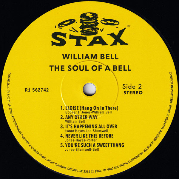 William Bell : The Soul Of A Bell (LP, Album, Club, RE, 180)