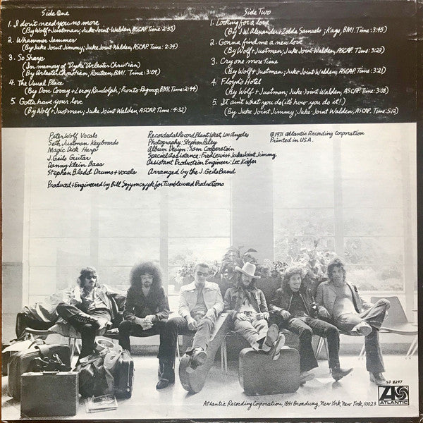 The J. Geils Band : The Morning After (LP, Album, Promo)