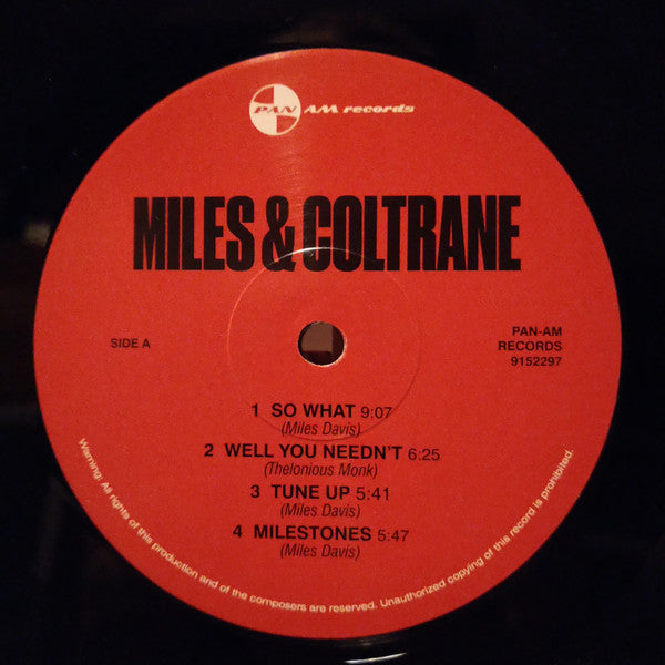 Miles Davis, John Coltrane : Miles & Coltrane (LP, Comp, Ltd, RM)