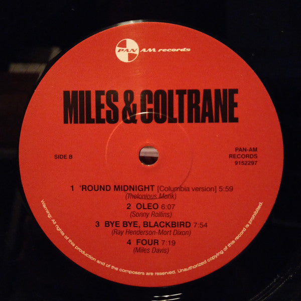 Miles Davis, John Coltrane : Miles & Coltrane (LP, Comp, Ltd, RM)