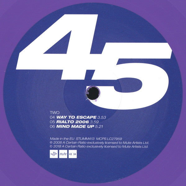 A Certain Ratio : Mind Made Up (2xLP, Album, Ltd, RE, Pur)