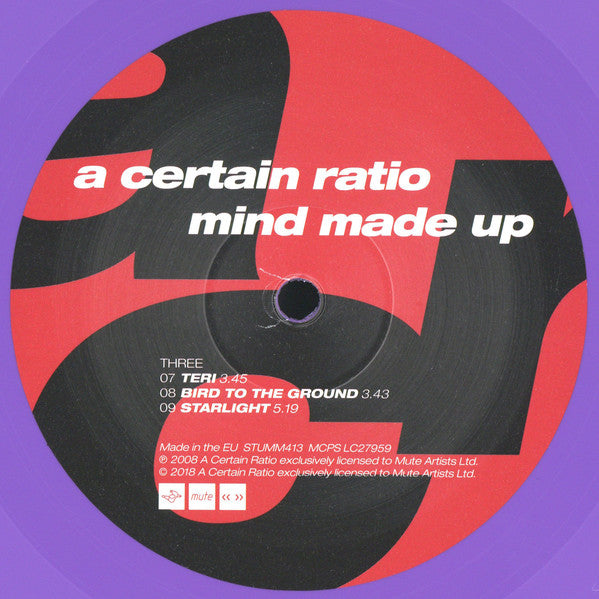 A Certain Ratio : Mind Made Up (2xLP, Album, Ltd, RE, Pur)