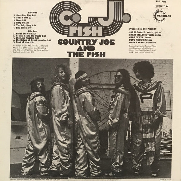 Country Joe And The Fish : C.J. Fish (LP, Album, RP, San)