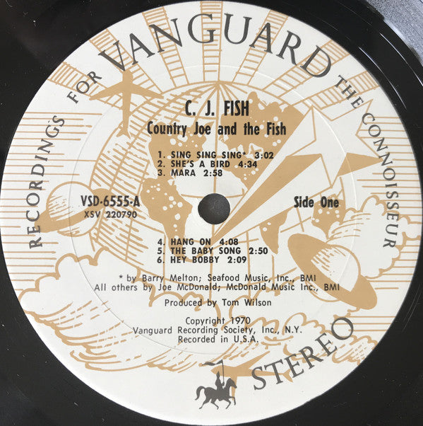 Country Joe And The Fish : C.J. Fish (LP, Album, RP, San)