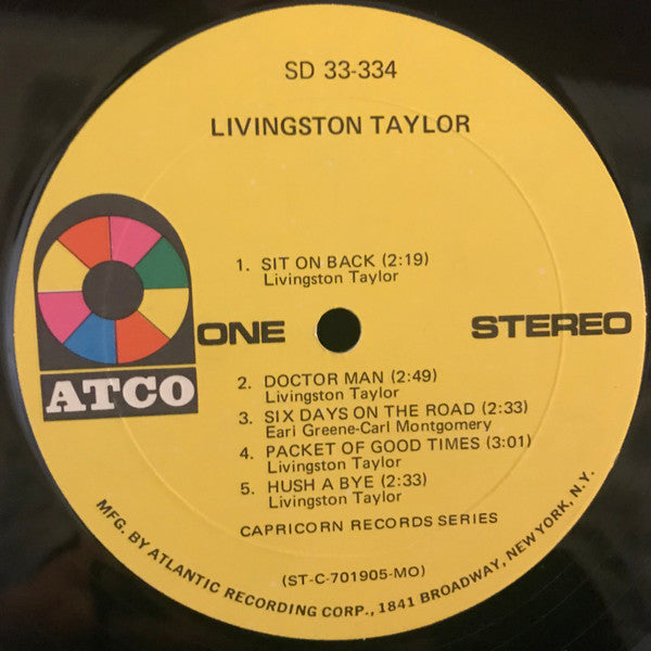 Livingston Taylor : Livingston Taylor (LP, Album, Mon)