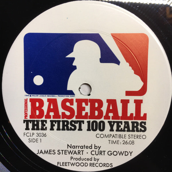 No Artist : Professional Baseball - The First 100 Years (LP, Album)