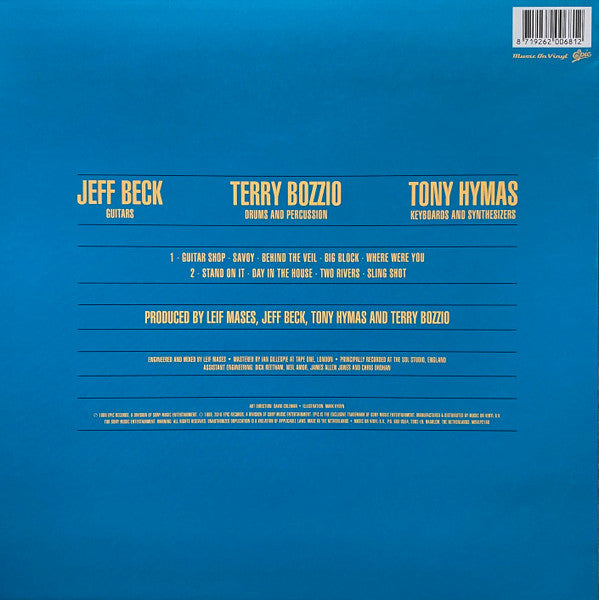 Jeff Beck With Terry Bozzio And Tony Hymas : Jeff Beck's Guitar Shop (LP, Album, RE)