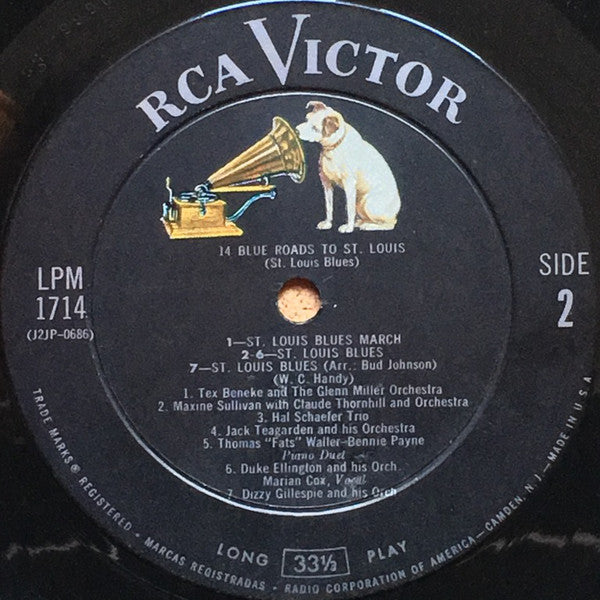 Various : 14 Blue Roads To St. Louis (LP, Comp, Mono, Ind)