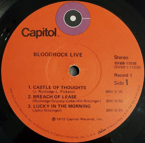 Bloodrock : Live (2xLP, Album, Jac)