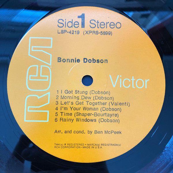 Bonnie Dobson : Bonnie Dobson (LP, Album, Roc)
