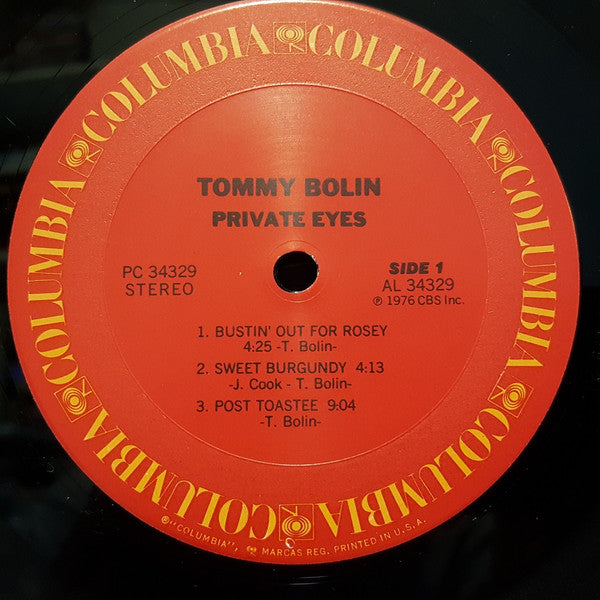 Tommy Bolin : Private Eyes (LP, Album)