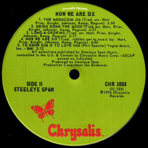 Steeleye Span : Now We Are Six (LP, Album, San)