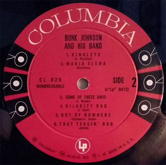 Bunk Johnson : The Last Testament Of A Great New Orleans Jazzman (LP, Mono, RE)