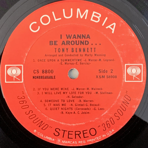 Tony Bennett : I Wanna Be Around (LP, Album, Ter)