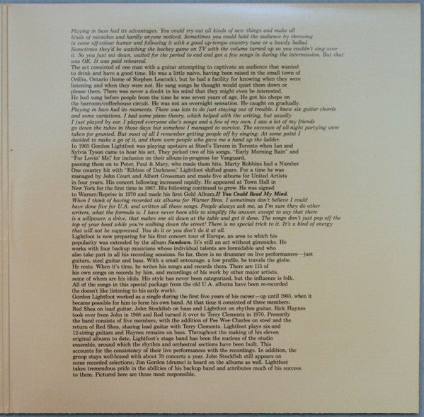 Gordon Lightfoot : Gord's Gold (2xLP, Comp, Club, RE, Car)