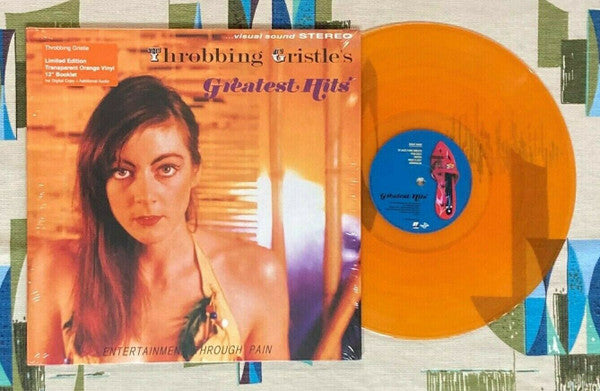 Throbbing Gristle : Throbbing Gristle's Greatest Hits (Entertainment Through Pain) (LP, Comp, Ltd, RE, RP, Ora)