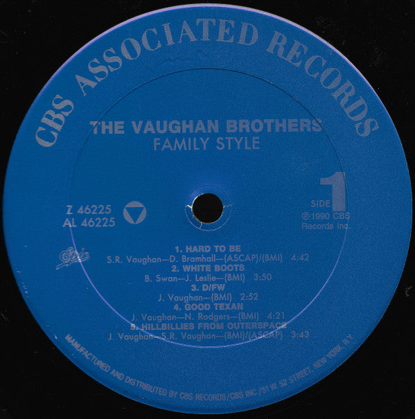 The Vaughan Brothers : Family Style (LP, Album)