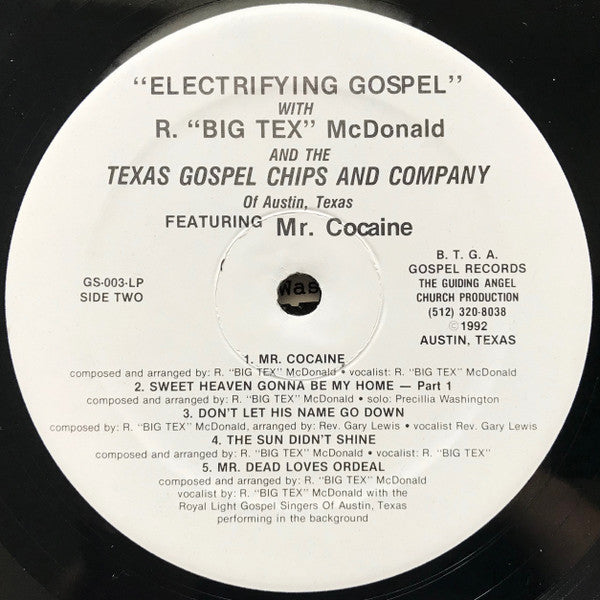 R. "Big Tex" McDonald, Texas Gospel Chips : Electrifying Gospel (LP)
