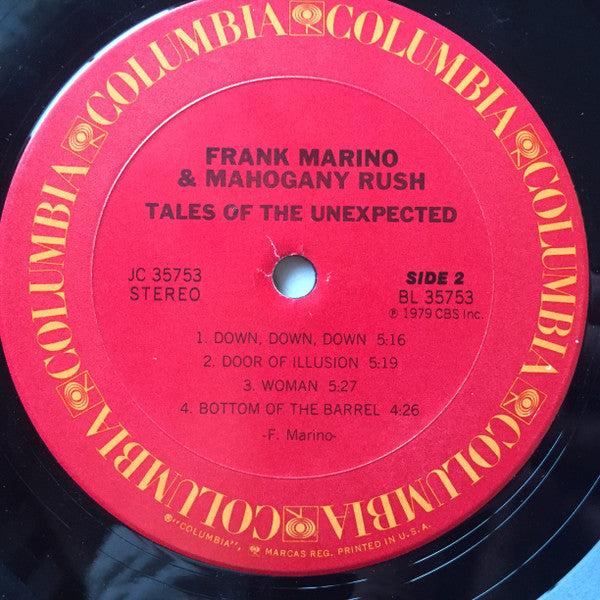 Frank Marino & Mahogany Rush : Tales Of The Unexpected (LP, Album, Ter)