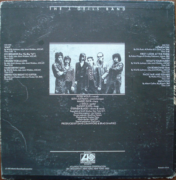 The J. Geils Band : The J. Geils Band (LP, Album)