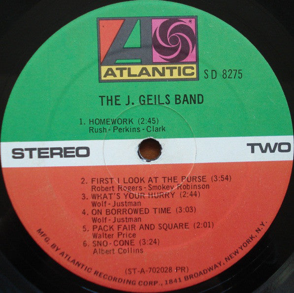The J. Geils Band : The J. Geils Band (LP, Album)