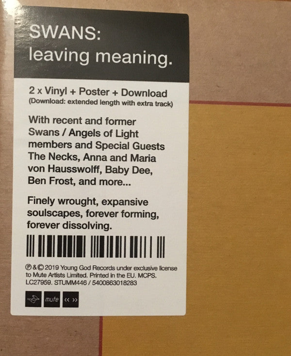 Swans : Leaving Meaning. (2xLP, Album)