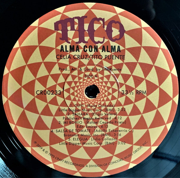 Celia Cruz, Tito Puente : Alma Con Alma (The Heart & Soul Of Celia Cruz & Tito Puente) (LP, Album, RE, RM, 180)