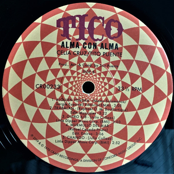 Celia Cruz, Tito Puente : Alma Con Alma (The Heart & Soul Of Celia Cruz & Tito Puente) (LP, Album, RE, RM, 180)