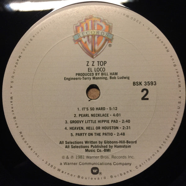 ZZ Top : El Loco (LP, Album, Club, Ter)