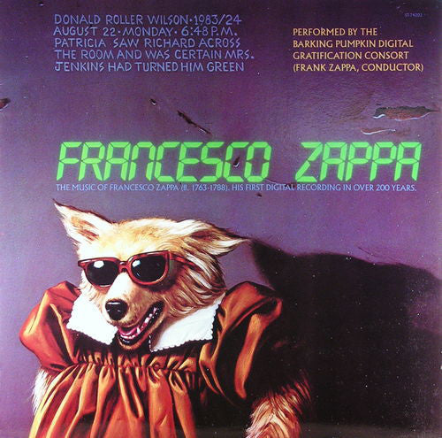 Francesco Zappa - The Barking Pumpkin Digital Gratification Consort, Frank Zappa : Francesco Zappa (LP, Album, Jac)