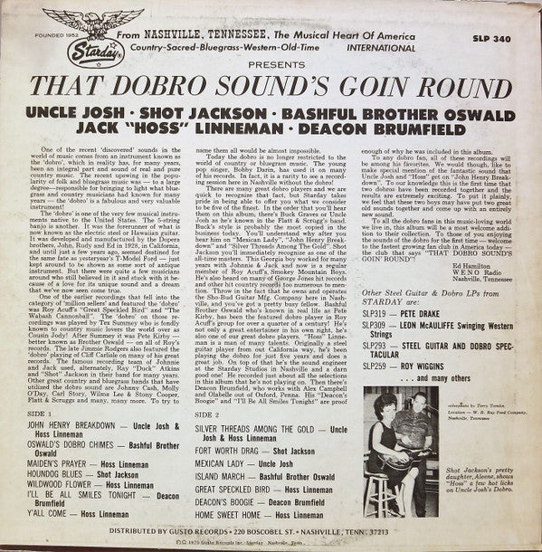 Various : That Dobro Sound's Goin' 'Round (LP, Album, RE)