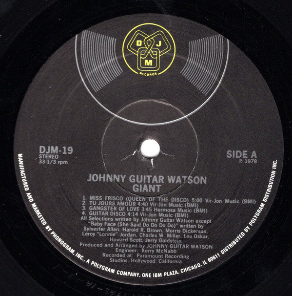 Johnny Guitar Watson : Giant (LP, Album, PRC)