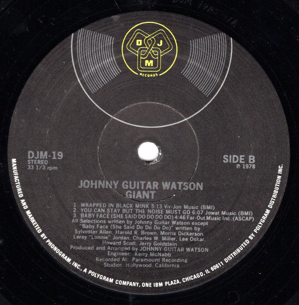 Johnny Guitar Watson : Giant (LP, Album, PRC)
