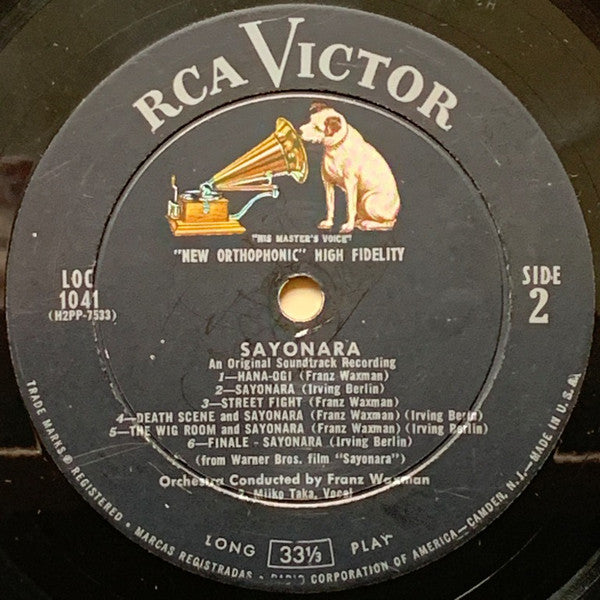 Franz Waxman And His Orchestra : Sayonara (An Original Soundtrack Recording) (LP, Album, Mono, Roc)